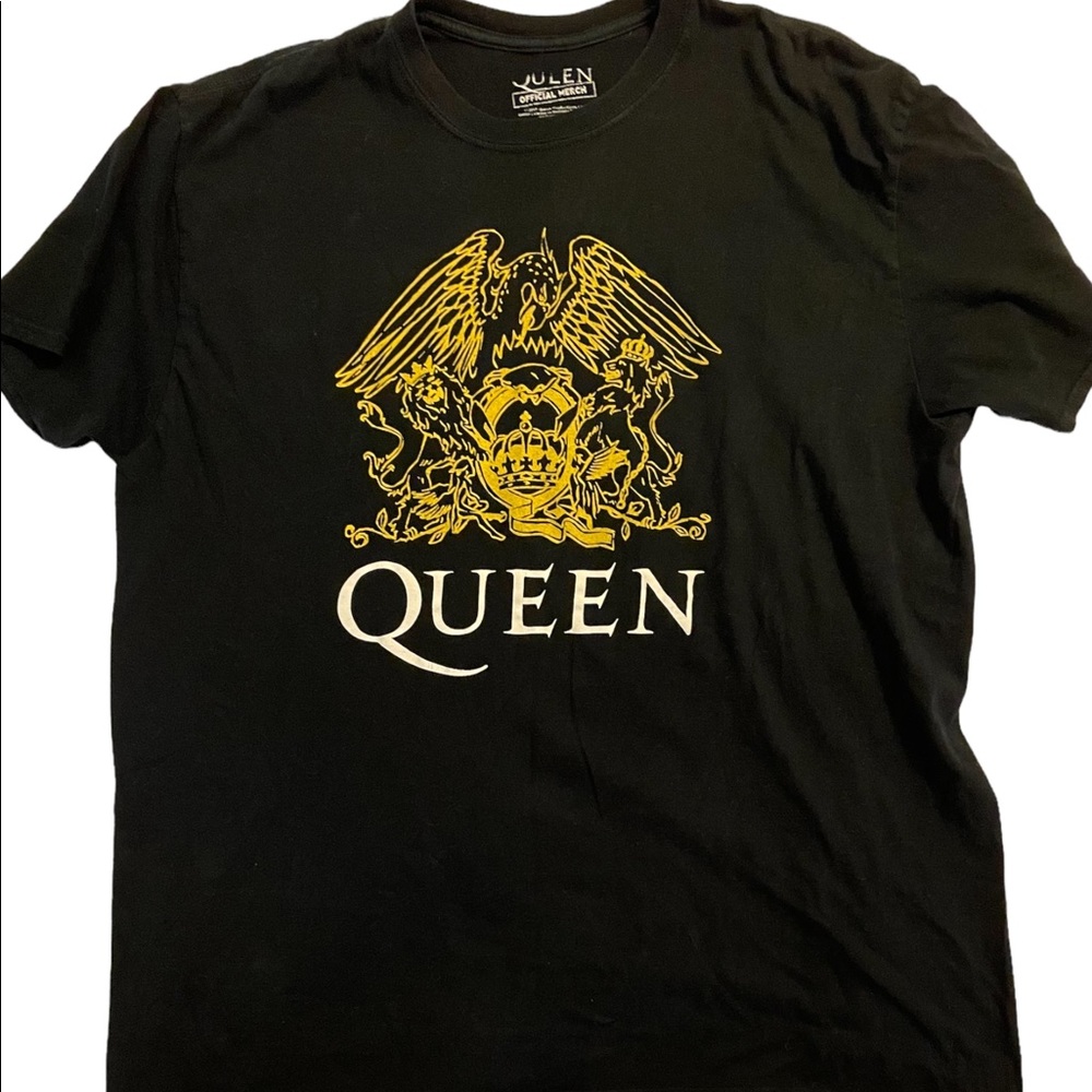 OFFICIAL LICENSED - QUEEN - CREST T SHIRT ROCK FREDDIE MERCURY